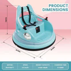 Electric Bumper Car For Kids, 12V Ride On Toddler Bumping Car W/Remote Control -Home Decor Store GUEST 4c4b3870 7ae5 4802 9b0b a837da92afbe