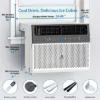6000 BTU Window Air Conditioner U-Shaped, Window Ac Air Units U Shaped Cools Up To 250 Sq. Ft.
