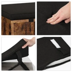 WhizMax Brown Shoe Bench For Storage,Shoe Rack With Sitting Bench,3-Tier Adjustable Shelf For Entryway Hallway Living ROM Bedrom Dormitory -Home Decor Store GUEST 4e9d6196 33f9 44de 8175 1bd3bc0b7fc2