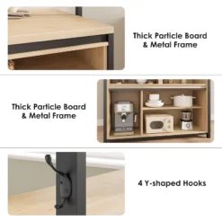 42'' Sliding Barn Door Kitchen Island With Storage, Multi-Functional Dining And Living Room Cabinet -Home Decor Store GUEST 4f53199d bf57 43ae 87b1 5c02816f567d