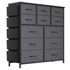12 Drawer Dresser For Bedroom, Tall Fabric Dressers & Chest Of Drawers, Fabric Storage Tower -Home Decor Store GUEST 51b0b0ed 9ce5 4eb6 9827 b7b51822da3c