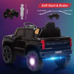 Ride On Truck With Remote Control For Kids, 12V Battery Powered Licensed Chevrolet Silverado GMC Ride On Car Toddler Electric Vehicles -Home Decor Store GUEST 56e2cb2a 120a 46cb 9fc1 07a9b82f84b6