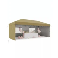 10'x 20' Pop Up Canopy Tent, Easy To Set Up And Take Down, Portable Tent With 4Pcs Sidewalls, 12 Stakes & 6 Sandbags For Backyard Wedding Party,Black 18 10'x 20' Pop Up Canopy Tent, Easy To Set Up And Take Down, Portable Tent With 4Pcs Sidewalls, 12 Stakes & 6 Sandbags For Backyard Wedding Party,Black -Home Decor Store GUEST 59aee788 7838 434d a23f 66467416a392