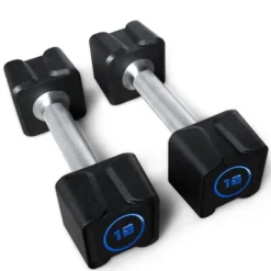 Cast Iron Dumbbells,Set Of 2 Weights With PU Coating And Anti-slip Grip,Square Dumbbells With No-Roll Head For Weight Training, No Odor,10 KG(22LB) -Home Decor Store GUEST 5a687efb 8973 4b9e 9fa4 2cbdbe4b9210