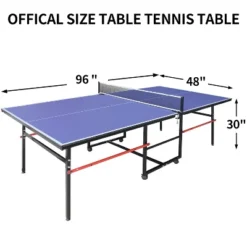Professional Outdoor Table Tennis Tables,8FT Indoor/Outdoor Portable Ping Pong Table Game With Net For Adults/Teens -Home Decor Store GUEST 5aec697a 8b5a 4d4e 8572 a5855aff865c