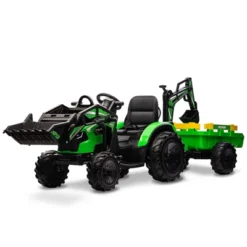 24V 3 In 1 Kids Ride On Tractor, Excavator & Bulldozer, Electric Vehicle W/Trailer, Shovel Bucket, Digger -Home Decor Store GUEST 61c95025 f5ca 47b5 ae7c 9b71fa489aea