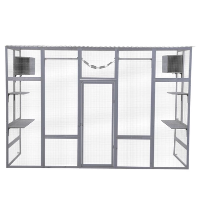 Window Cat Outdoor Cat Enclosure Large Cat House With 6 Platforms 2 Cozy Condos And 1 Bridge For Multiple Cats Pets Cat Scratching Board And Post 1 Window Cat Outdoor Cat Enclosure Large Cat House With 6 Platforms 2 Cozy Condos And 1 Bridge For Multiple Cats Pets Cat Scratching Board And Post