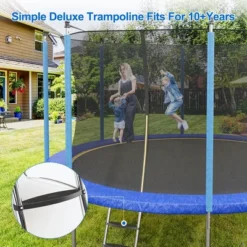 12FT Trampoline, Recreational Trampolines With Enclosure Net And Ladder -Home Decor Store GUEST 63f70f00 112e 4258 a154 f07f76aecf85
