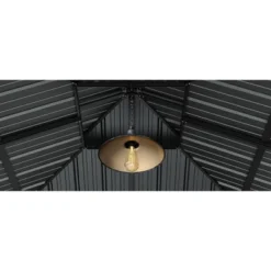 12'x12' Hardtop Gazebo For All Weather With Double Metal Roof, Aluminum Alloy Frame, Net, And Curtain; Perfect For Patio, Deck, And Backyard. Gray. 24 12'x12' Hardtop Gazebo For All Weather With Double Metal Roof, Aluminum Alloy Frame, Net, And Curtain; Perfect For Patio, Deck, And Backyard. Gray. -Home Decor Store GUEST 64372490 6ef0 40a7 8827 0ec755d8bdfd