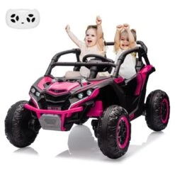 2-Seater Electric Utv For Kids, 24V 4WD Ride-On Car With Remote Control, Battery-Powered Off-Road Toy 19 2-Seater Electric Utv For Kids, 24V 4WD Ride-On Car With Remote Control, Battery-Powered Off-Road Toy -Home Decor Store GUEST 66104418 0860 464b a7e4 95fcb4af6d83