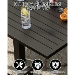 Aluminum 31"-63" Extendable Outdoor Dining Table Set For 4-6 Person, Expandable Patio Table With Aluminum Slat For Backyard, Deck 9 Aluminum 31"-63" Extendable Outdoor Dining Table Set For 4-6 Person, Expandable Patio Table With Aluminum Slat For Backyard, Deck -Home Decor Store GUEST 67333e7f 4666 4b4d a238 a98e794139ed