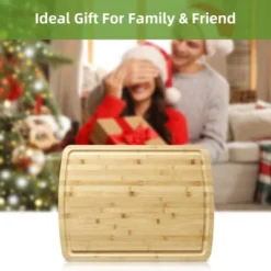 Bamboo Wood Cutting Board For Kitchen, Large Chopping Board, Wooden Cheese Charcuterie Board -Home Decor Store GUEST 68e67d24 88ab 4d4e a0fb 2ed0ed7cd7b5
