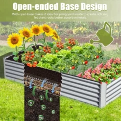 Land Guard Galvanized Raised Garden Bed Kit, Outdoor Metal Raised Garden Beds, Galvanized Planter Raised Garden Boxes For Vegetables 12 Land Guard Galvanized Raised Garden Bed Kit, Outdoor Metal Raised Garden Beds, Galvanized Planter Raised Garden Boxes For Vegetables -Home Decor Store GUEST 6ae5100d 1b88 4d60 ae94 6015c2ab3a96