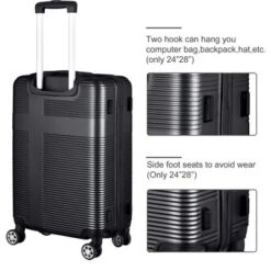 Luggage Sets, 3 Piece Luggage Expandable Suitcase Set, Carry Hardshell 4-Wheel Spinner Luggage W/TSA Lock, Clearance Suitcase Sets (20"/24"/28") -Home Decor Store GUEST 6b463bc1 0fa0 4cfb 9869 58ef1d12da17