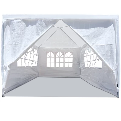 10'x10' Party Tent Commercial Gazebo Tent With 4 Removable Wall Window Zipper Door Portable Canopy Tent For Outdoor Event Wedding Party Bench 8 10'x10' Party Tent Commercial Gazebo Tent With 4 Removable Wall Window Zipper Door Portable Canopy Tent For Outdoor Event Wedding Party Bench - Image 8