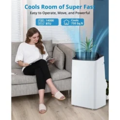 14,000 BTU Portable Air Conditioners,Portable AC Unit For Bedroom