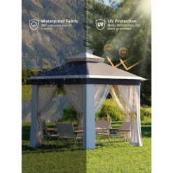 10x10 FT Pop Up Canopy Tent, Gazebo With Mosquito Netting, Adjustable Height Outdoor Gazebo 12 10x10 FT Pop Up Canopy Tent, Gazebo With Mosquito Netting, Adjustable Height Outdoor Gazebo -Home Decor Store GUEST 6dcdfca2 d4d5 4523 8d32 96e6691adefa