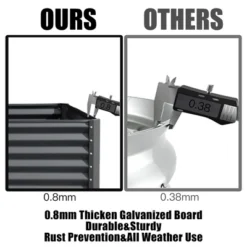 Galvanized Raised Garden Bed, Raised Garden Boxes, 6x3x1.5ft Outdoor Galvanized Planter Box, Garden Stock Tank, Garden Beds For Vegetables Planting -Home Decor Store GUEST 6f13416f 5839 44e4 bfa1 98d7c9414cbd 1