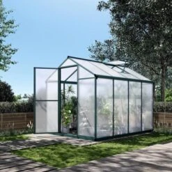 6x8 FT Greenhouse For Outdoors, Polycarbonate Greenhouse With Quick Setup Structure And Roof Vent -Home Decor Store GUEST 72edff97 c48f 4df4 b37f 3078a0acd9cd