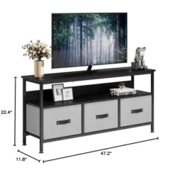 Dresser TV Stand, Entertainment Center With Storage, 55 Inch TV Stand For Bedroom Small TV Stand Dresser With Drawers And Shelves -Home Decor Store GUEST 758484e8 7fce 4e7a b909 f725c9d2d668