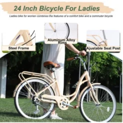 7 Speed, Steel Frame, Multiple Colors 24 Inch Ladies Bicycle -Home Decor Store GUEST 77a4b59f 8f63 49b8 99d7 2681ca70b9a8