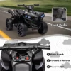 Kids 6V ATV, 4 Wheeler Ride On Quad Car Toy With LED Lights