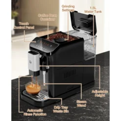 Espresso Machine With Grinder, 20 Bar Professional Espresso Maker With Milk Frother Steam Wand 16 Espresso Machine With Grinder, 20 Bar Professional Espresso Maker With Milk Frother Steam Wand -Home Decor Store GUEST 783fe754 7114 4336 88c7 5937a46f5b74