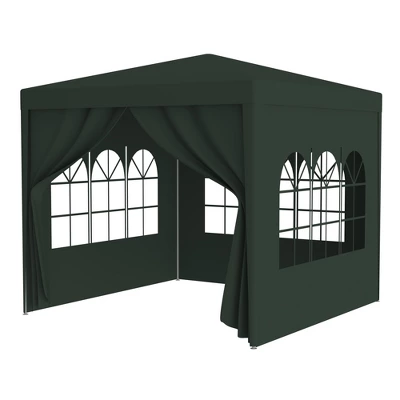 10'x10' Party Tent Commercial Gazebo Tent With 4 Removable Wall Window Zipper Door Portable Canopy Tent For Outdoor Event Wedding Party Bench 1 10'x10' Party Tent Commercial Gazebo Tent With 4 Removable Wall Window Zipper Door Portable Canopy Tent For Outdoor Event Wedding Party Bench
