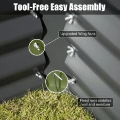 Galvanized Raised Garden Bed, Raised Garden Boxes, 6x3x1.5ft Outdoor Galvanized Planter Box, Garden Stock Tank, Garden Beds For Vegetables Planting -Home Decor Store GUEST 7dc7099a 3775 479f a367 b365976ce282