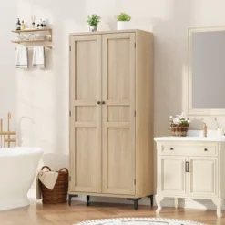 Inch Tall Storage Cabinet, Kitchen Pantry Cabinet 5 Tier Bathroom Cabinet With 4 Doors Adjustable Shelves For Kitchen, Dining Room, Bathroom -Home Decor Store GUEST 81ead896 8b6d 4a7a a7a2 a6eeac2bea76