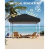 10x10ft Pop Up Outdoor Canopy,3 Adjustable Height UV Protection For Camping,Parties,Outdoor Events
