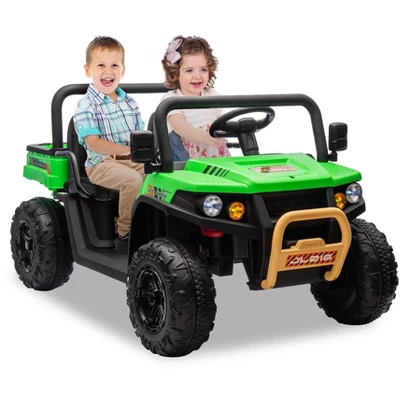 24v Ride On Dump Truck, 2 Seater Electric Ride On Car Toy For Kids, Battery Powered UTV 9 24v Ride On Dump Truck, 2 Seater Electric Ride On Car Toy For Kids, Battery Powered UTV - Image 9