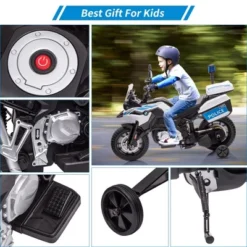 12V 7AH Kids Motorcycle, Ride On Police Motorcycle, Licensed BMW Kids Car With High/Low Speed,EVA Tire, 2 Storage Boxes -Home Decor Store GUEST 840cb3d0 fe3d 4e9b adbb 1b959a1f95b3