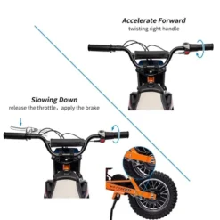 24V Electric Off-Road Motorcycle,250W Motor 13.6MPH Fast Speed Motocross,Leather Seat Dirt Bike -Home Decor Store GUEST 860b8954 ae7f 4566 b6b3 02a317f9e9a9