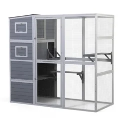 Large Outdoor Catio Cat Enclosures With Waterproof Roof 2 Jumping Platforms And Resting Rooms 4-Tier Cat Playpen Wooden Cat Enclosure Indoor Outdoor 9 Large Outdoor Catio Cat Enclosures With Waterproof Roof 2 Jumping Platforms And Resting Rooms 4-Tier Cat Playpen Wooden Cat Enclosure Indoor Outdoor -Home Decor Store GUEST 86587ca9 c91a 48bb 94ec 12beb1797ff8