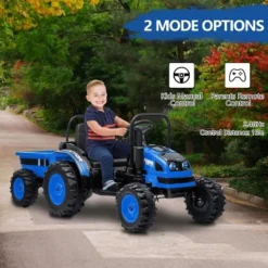 Garvee 12V Kids Ride On Tractor With Trailer, Electric Tractor With Remote Control,Safety Belt,for Boys Girls -Home Decor Store GUEST 88588248 e2e8 4ee9 a6f6 a622c79b4b3e