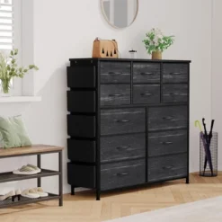 12 Drawer Dresser For Bedroom, Tall Fabric Dressers & Chest Of Drawers, Fabric Storage Tower -Home Decor Store GUEST 8d029cb8 c0ae 482d b249 31554a832e23