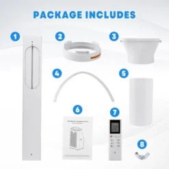 Portable Air Conditioners, 14000BTU Air Cooler With Drying, Fan, Sleep Mode, 3 Speeds, 24H Timer Function, Remote Control, Cools Room Up To 750 Sq. Ft 15 Portable Air Conditioners, 14000BTU Air Cooler With Drying, Fan, Sleep Mode, 3 Speeds, 24H Timer Function, Remote Control, Cools Room Up To 750 Sq. Ft -Home Decor Store GUEST 8d64b8db 15d6 4bd6 911b cdddacbd66dd