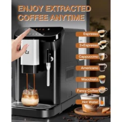 Espresso Machine With Grinder, 20 Bar Professional Espresso Maker With Milk Frother Steam Wand 13 Espresso Machine With Grinder, 20 Bar Professional Espresso Maker With Milk Frother Steam Wand -Home Decor Store GUEST 9050aa04 3b09 459d bf65 5ebbc2096d7e
