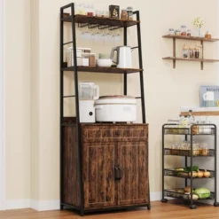 Industrial Baker Rack With Cabinet 70" Wine Rack With Cabinet And Drawer -Home Decor Store GUEST 9125b31f e8ba 4a76 91eb 1e0c823afb47