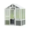 76''x48''x86'' Greenhouse With Front Entry Door Outdoor Walk-in Winter Gardening Greenhouse Garden Shed For Patio Backyard Lawn