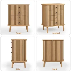 4 Drawer Dressers, Chest Of Drawers For Bedroom, Nightstand, Spacious Storage Boho Wicker Dresser -Home Decor Store GUEST 9295e4ba 7277 47d3 9f2c 707954bcf7c5