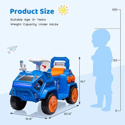 Kids Ride On ATV, Electric Toddlers Car, With Flash Lights, Music, Easy Control 2 Kids Ride On ATV, Electric Toddlers Car, With Flash Lights, Music, Easy Control - Image 2