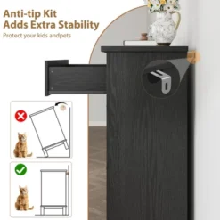 5 Dresser For Bedroom, 41" Tall Dresser, Vertical Drawer Dresser With Storage Freestanding, Wooden Closet Dresser Storage Chest For Bedroom -Home Decor Store GUEST 95f5fdf4 3916 41dd 8ec6 d98f93e9a562