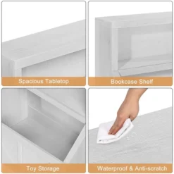 Kid's Bookshelf And Toy Storage Unit, Wooden Bookcase Cabinet With Storage Organizer, Large Cubbies For Kids,Nursery,Classroom,Kindergarten -Home Decor Store GUEST 99842d58 70b6 4508 9c9c 479538e148bf