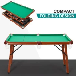55-inch Folding Billiard - Portable Pool Table, Billiard Game Table With 2 Cue Sticks 16 Balls Triangle Chalk For Kids And Adults 13 55-inch Folding Billiard - Portable Pool Table, Billiard Game Table With 2 Cue Sticks 16 Balls Triangle Chalk For Kids And Adults -Home Decor Store GUEST 9ae18ff4 d052 49fd 9158 66f439f5b854
