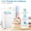 Portable 14,000 Btu Air Conditioner With Cooling Fan, Ac Unit Quiet Operation, Dehumidifier For Rooms Up To 700 Sq.Ft., Includes Remote & Window Kit