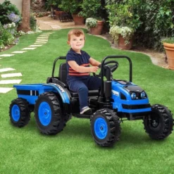 12V Electric Ride-On Tractor For Kids With Trailer -Home Decor Store GUEST 9d802254 c282 4c56 a019 e7f13d66d029