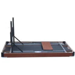 5.5 Ft Billiard Table,Portable Folding Pool Table,Pool Arcade Game Table With Balls, Cues, Chalk, Brush And Triangle, For Family Game Room