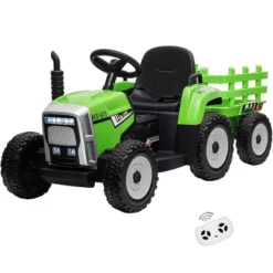 12V Kids Battery Powered Electric Tractor With Trailer, Toddler Ride On Car With Remote Control -Home Decor Store GUEST 9e10d943 75ba 4582 8a3a 8a1eb51e1a74